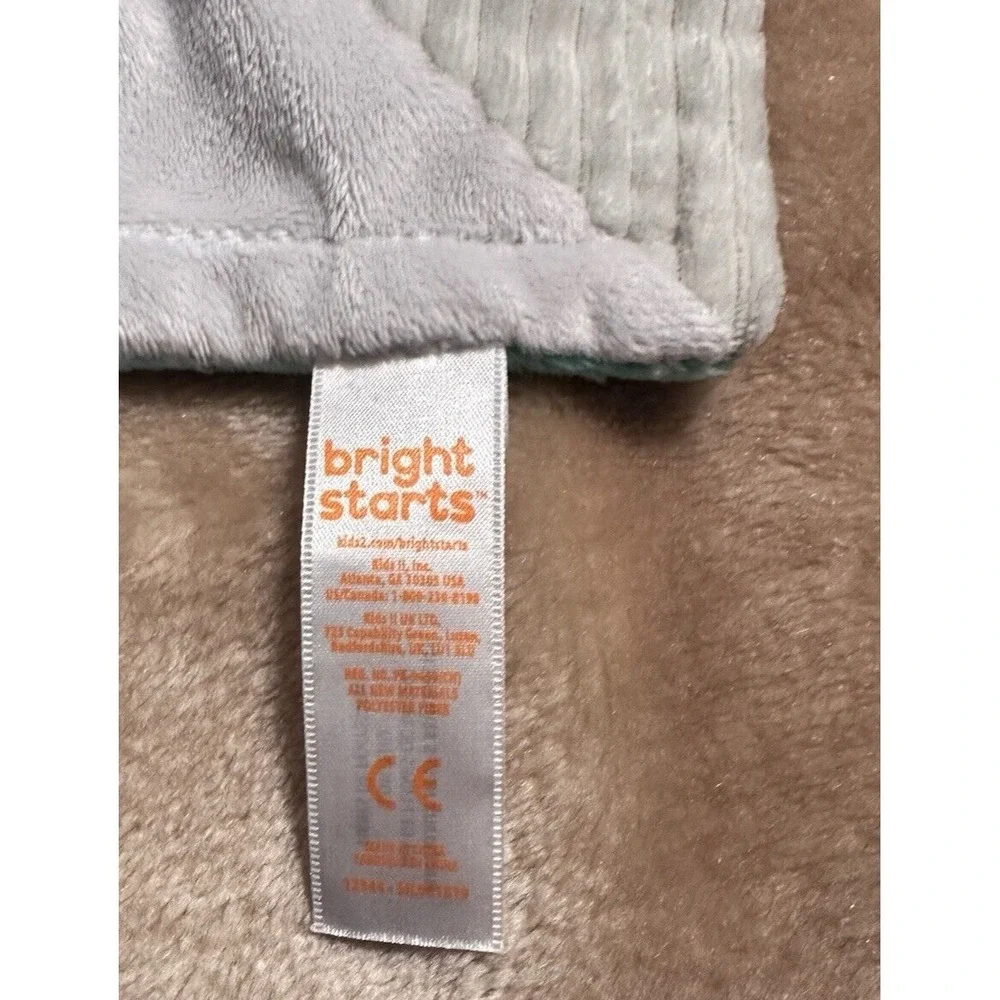 Bright Starts Lovey Security Blanket Elephant Taggies